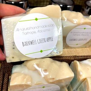 Green apple all natural small batch artisan soap